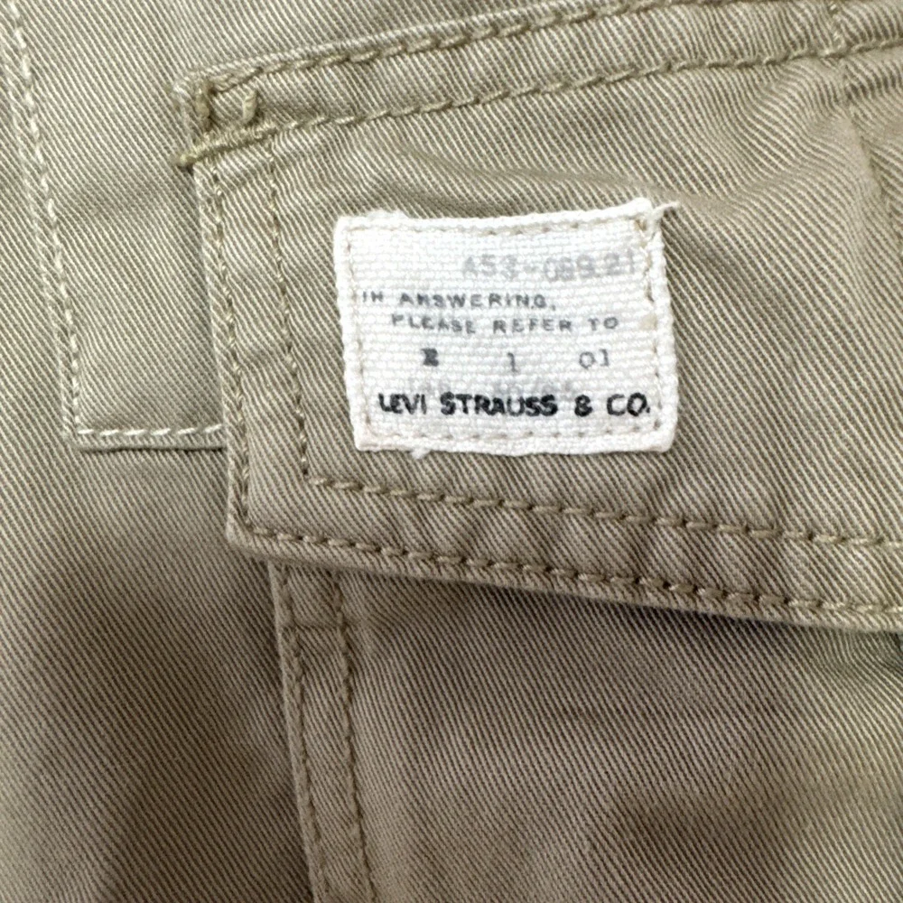 Levis Loose Straight Cargo Pants Y2K Baggy Relaxed Workwear Utility 38x32 /38x30